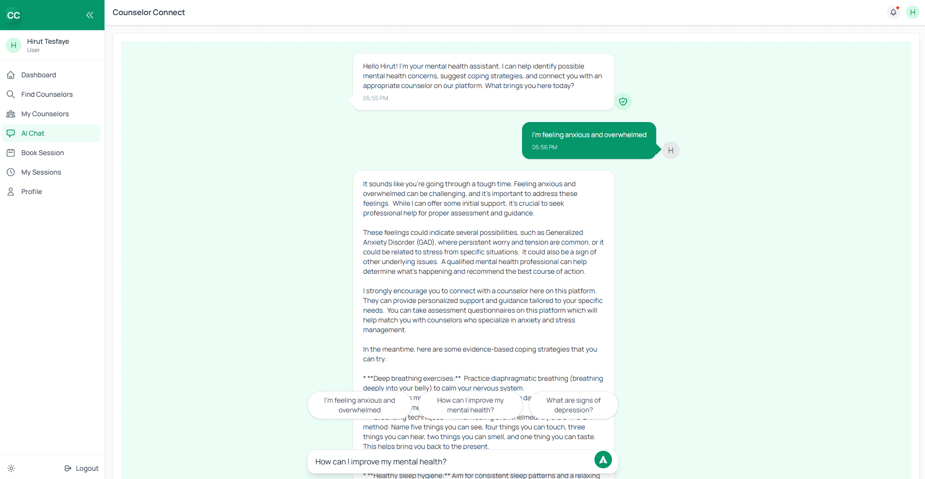 Counselor Connect Platform image 2