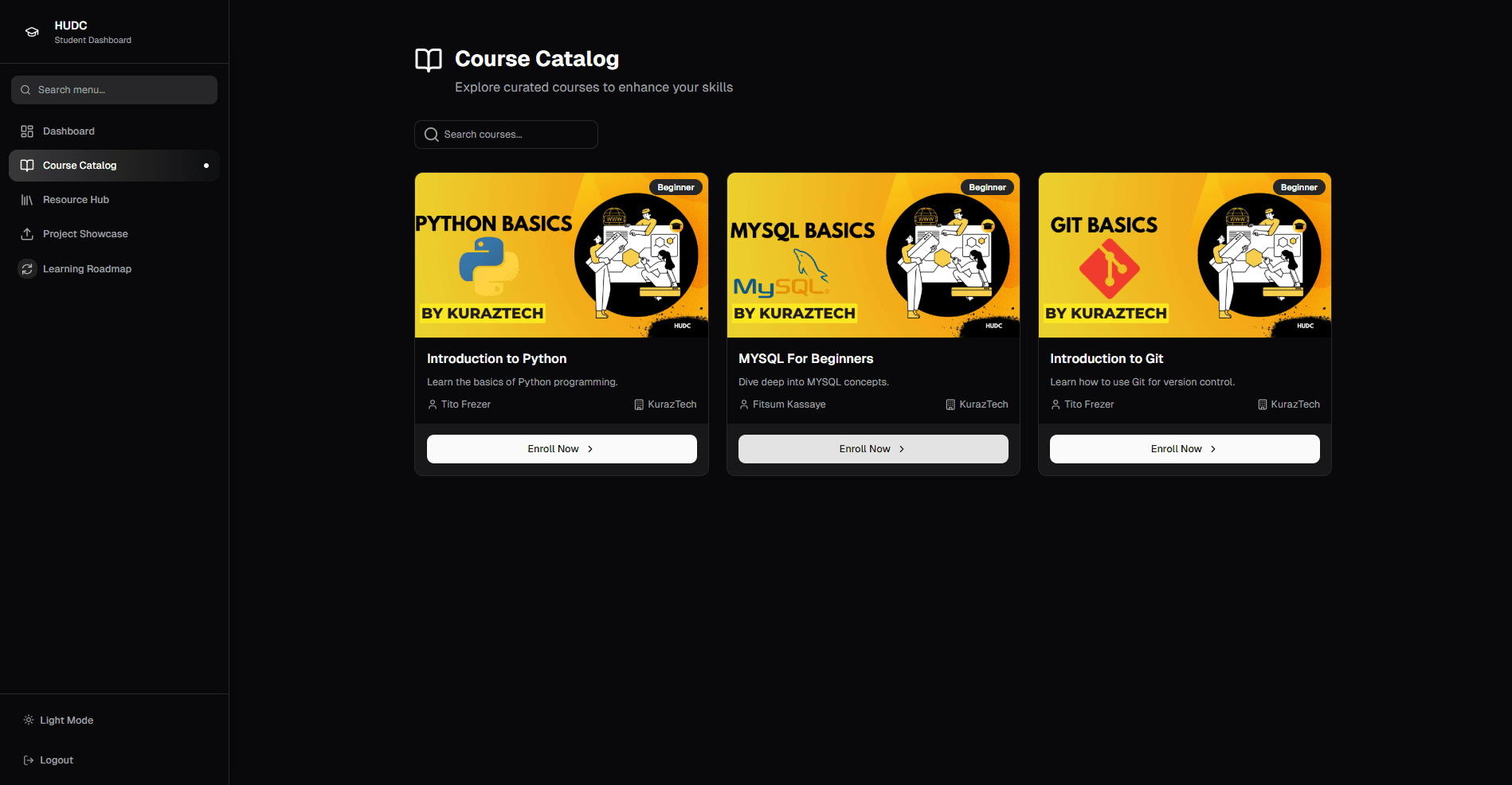 Haramaya University Developers Community (HUDC) Platform image 2