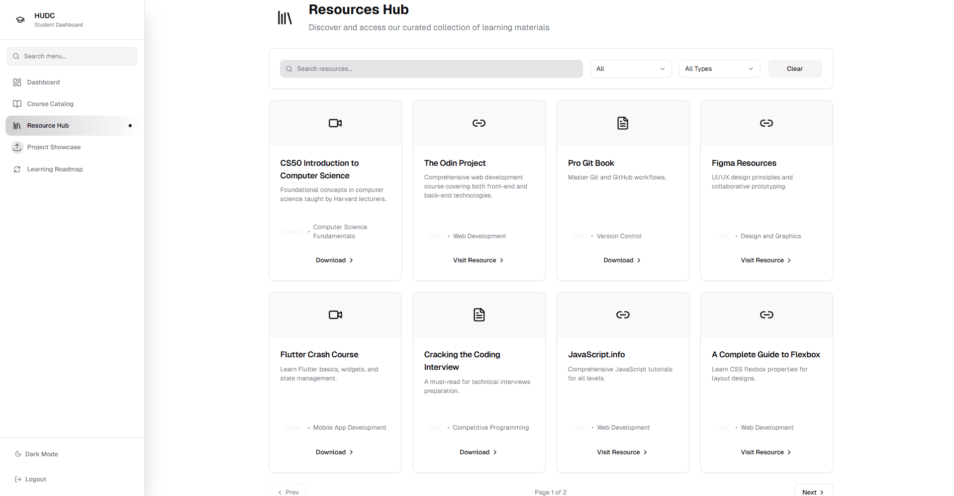 Haramaya University Developers Community (HUDC) Platform image 3