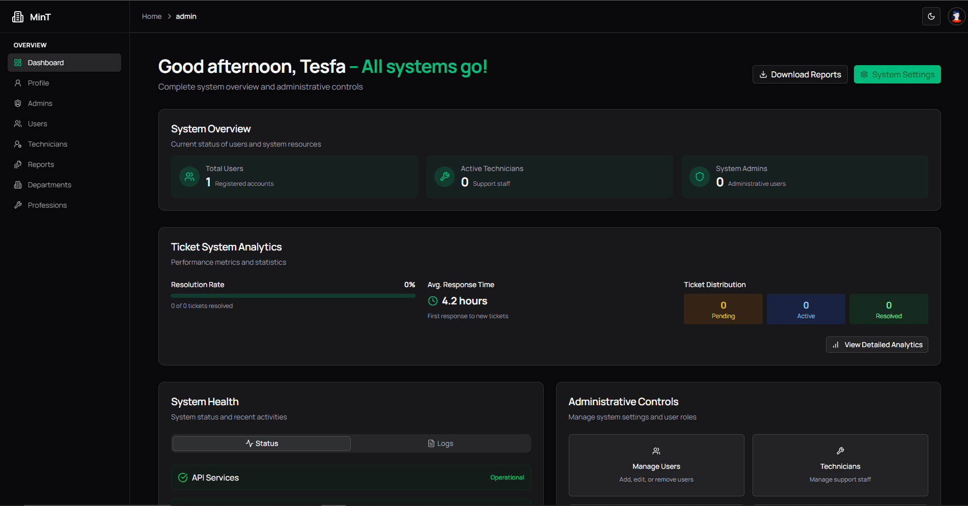 MinT Issue Report System image 5