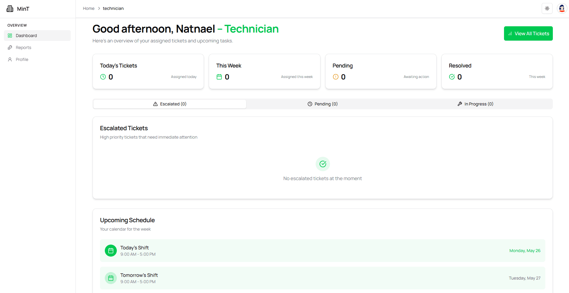 MinT Issue Report System image 3